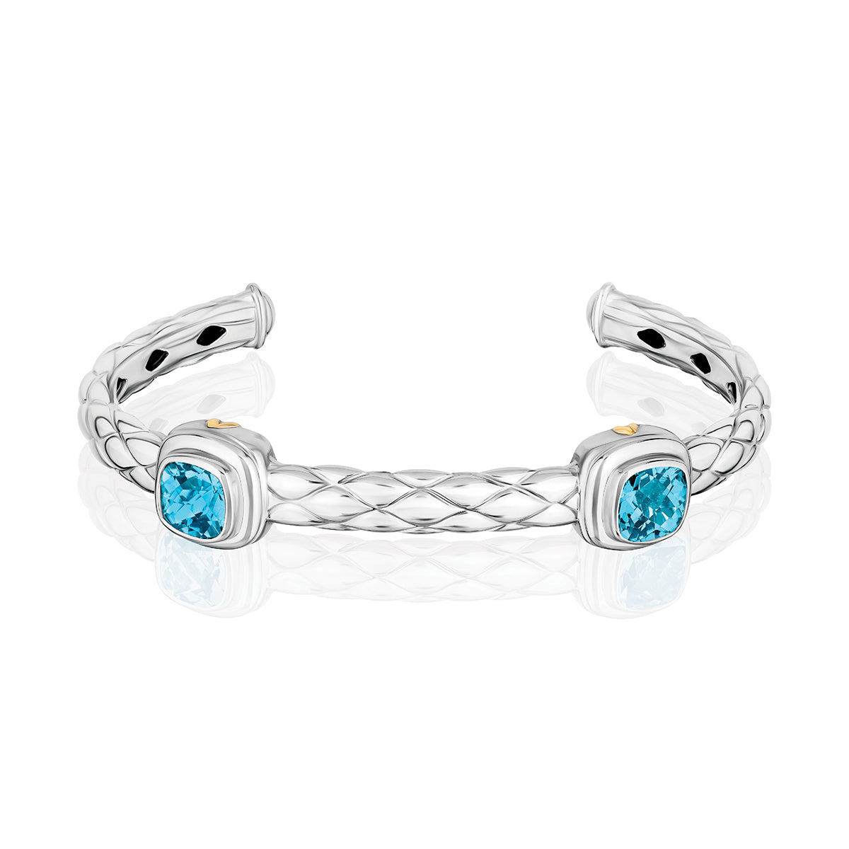 Urban Chic Bracelets accented with 18k Gold | Swiss Blue Topaz