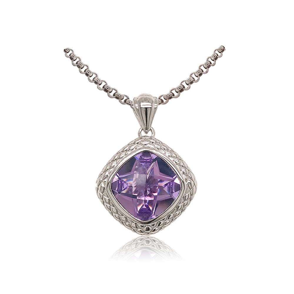 Timeless Pendant | Rose Lavender Amethyst