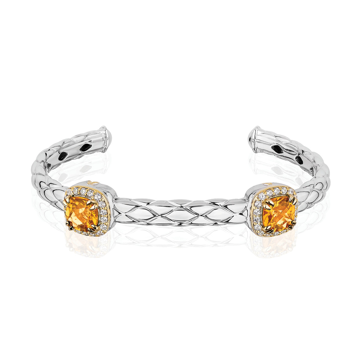 Urban Chic Bracelets with 18k Gold & Diamonds | Citrine