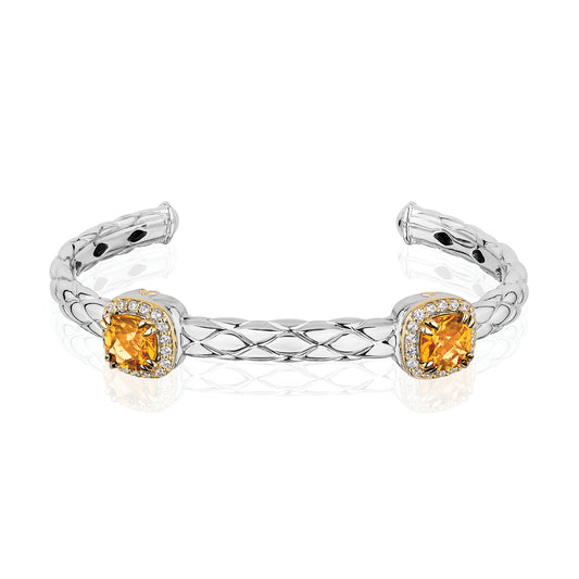 Urban Chic Bracelets with 18k Gold & Diamonds | Citrine