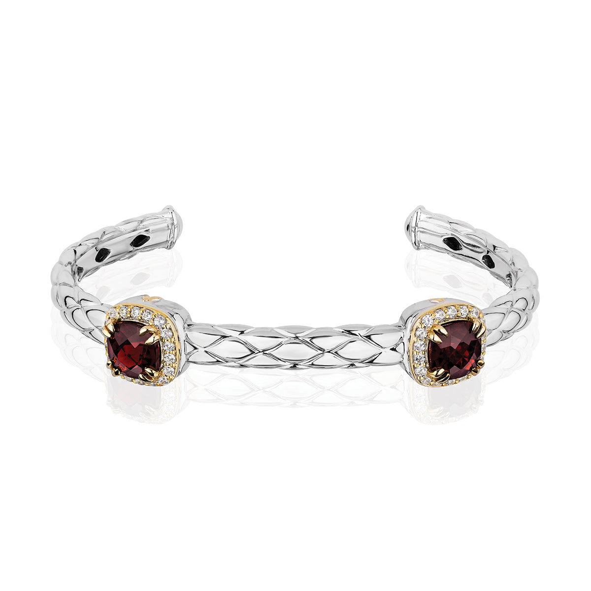 Urban Chic Bracelets with 18k Gold & Diamonds | Garnet