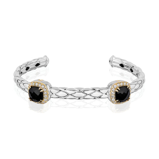 Urban Chic Bracelets with 18k Gold & Diamonds | Black Onyx