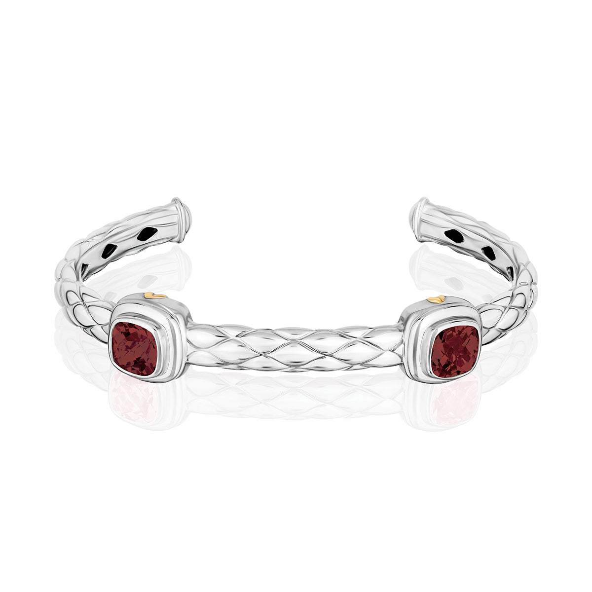 Urban Chic Bracelets accented with 18k Gold | Garnet