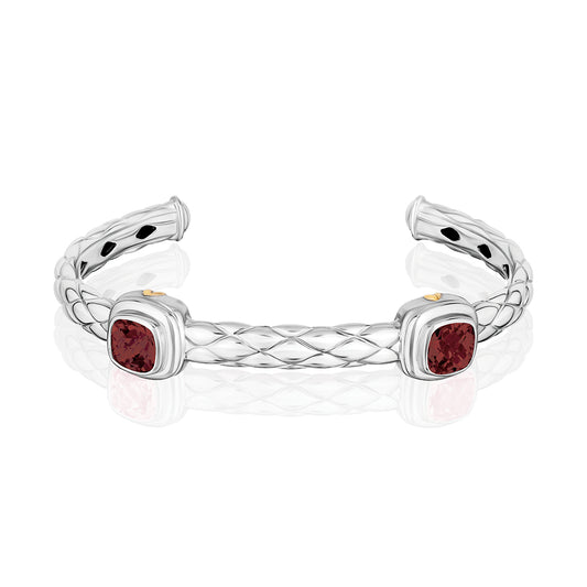 Urban Chic Bracelets accented with 18k Gold | Garnet