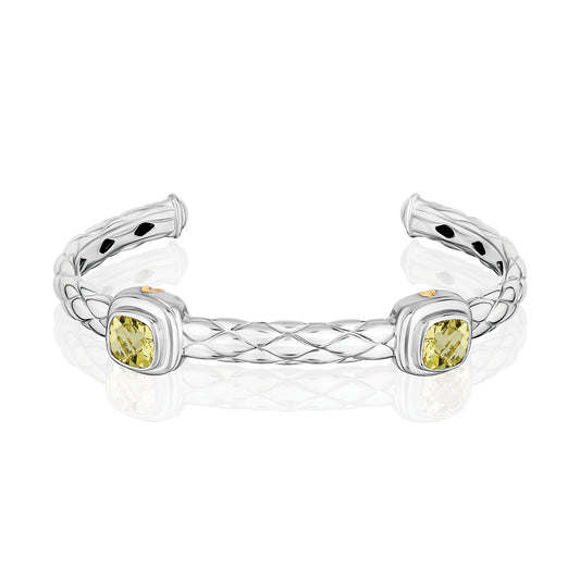 Urban Chic Bracelets accented with 18k Gold | Lemon Quartz