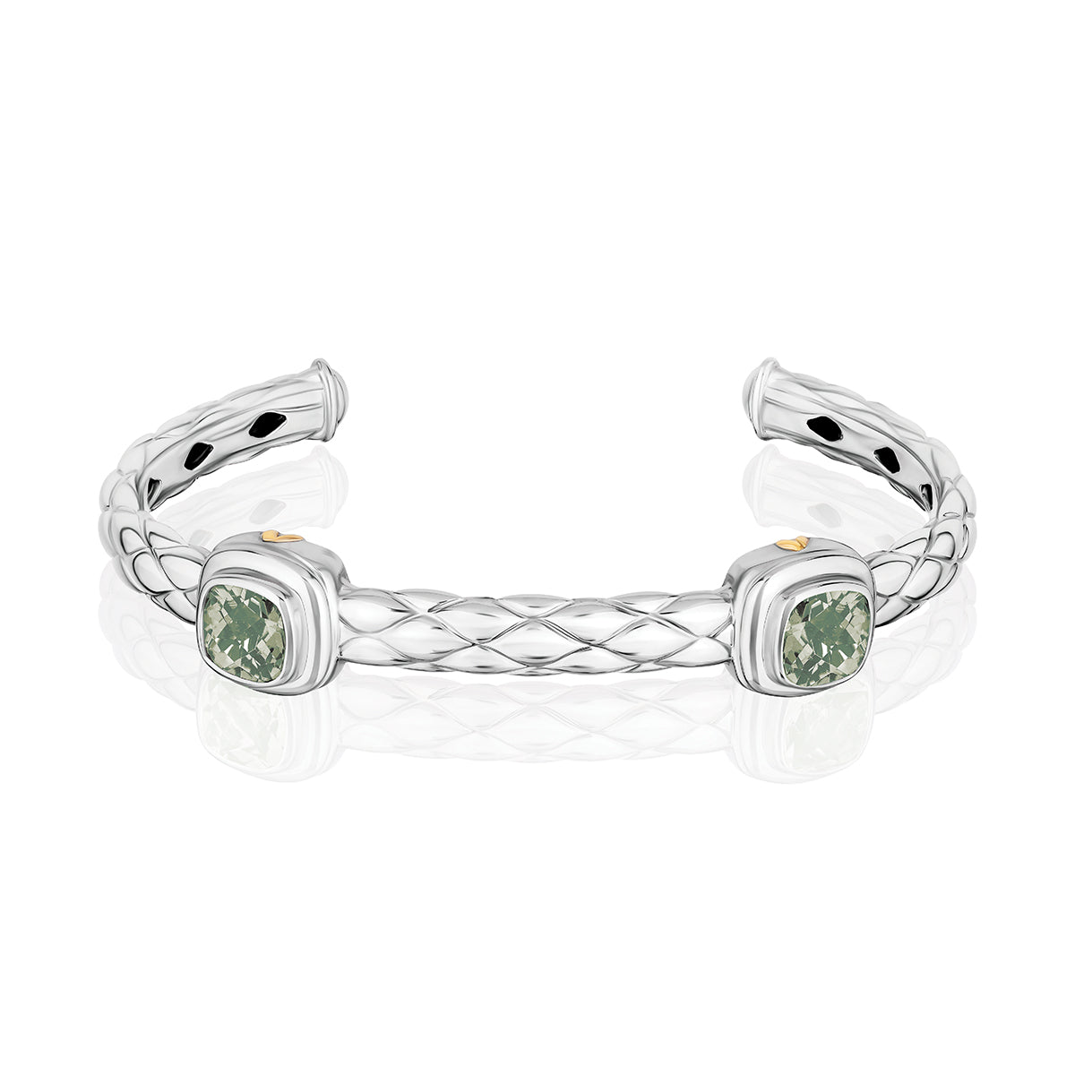 Urban Chic Bracelets accented with 18k Gold | Prasiolite