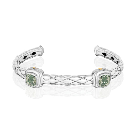 Urban Chic Bracelets accented with 18k Gold | Prasiolite