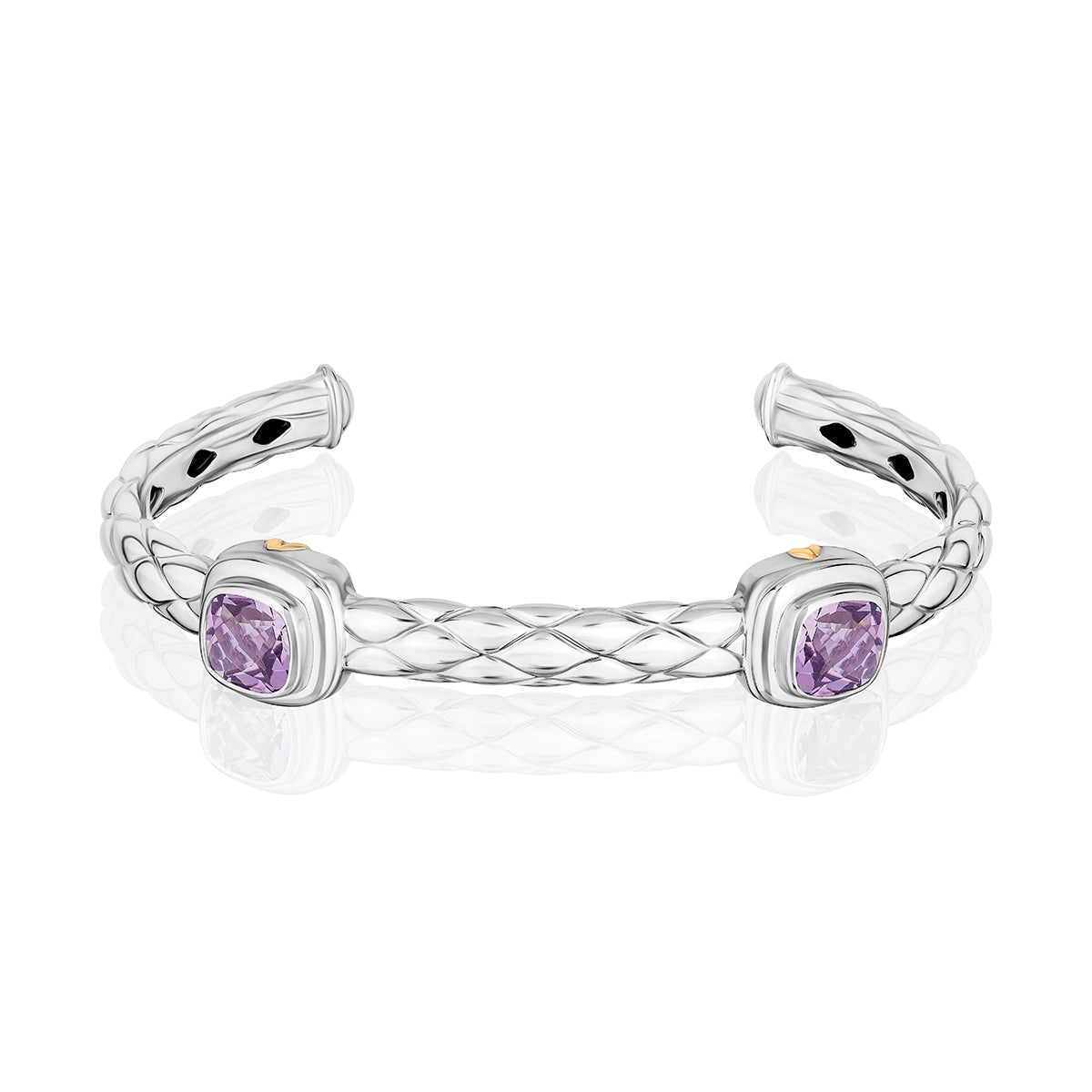 Urban Chic Bracelets accented with 18k Gold | Rose Lavender Amethyst