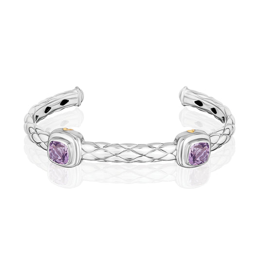 Urban Chic Bracelets accented with 18k Gold | Rose Lavender Amethyst