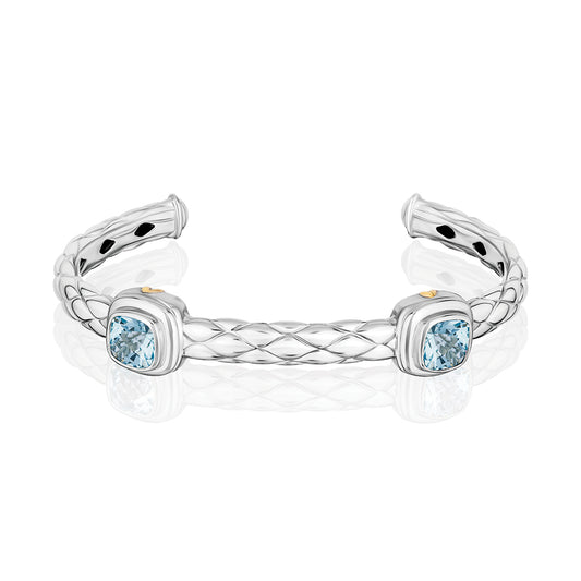 Urban Chic Bracelets accented with 18k Gold | Sky Blue Topaz