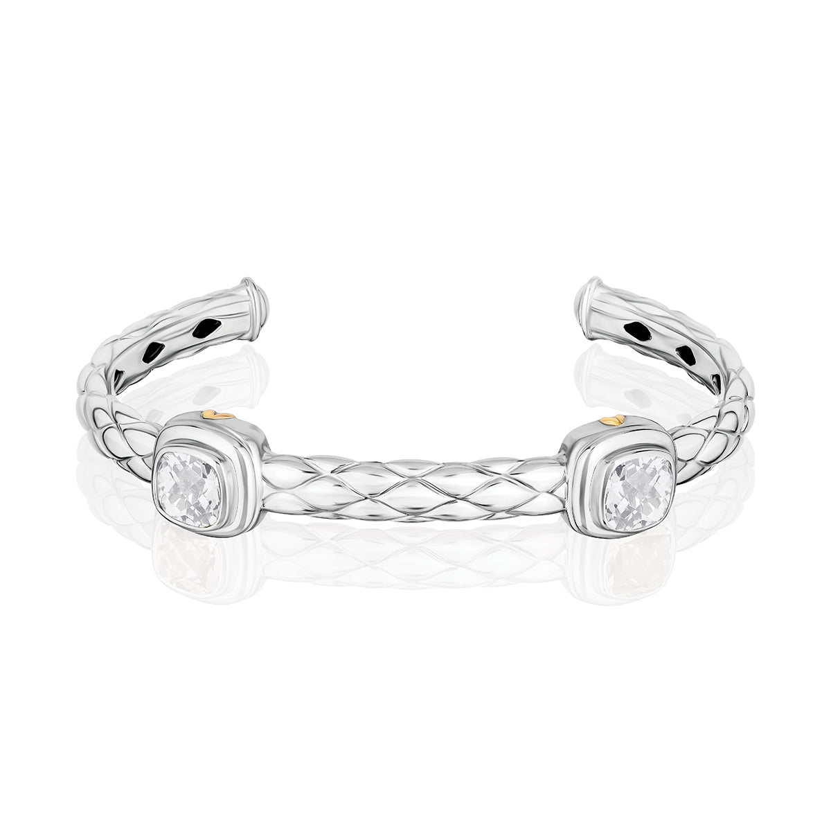 Urban Chic Bracelets accented with 18k Gold | White Topaz