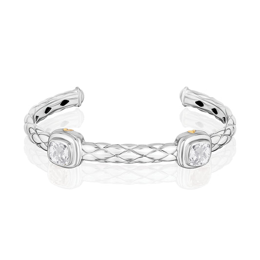 Urban Chic Bracelets accented with 18k Gold | White Topaz