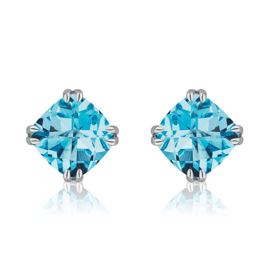 Urban Chic Studs | Swiss Blue Topaz