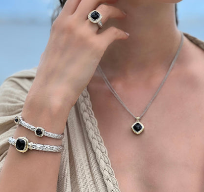 Urban Chic 18K Gold Studs with Diamonds | Indicolite Tourmaline