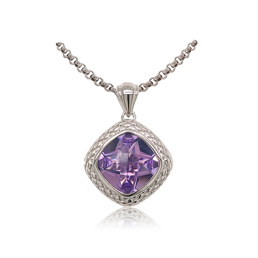 Timeless Pendant | Rose Lavender Amethyst