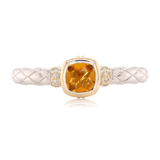 Timeless Bracelet with 18k Gold & Diamonds | Citrine